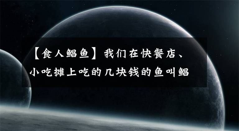 【食人鲳鱼】我们在快餐店、小吃摊上吃的几块钱的鱼叫鲳鱼