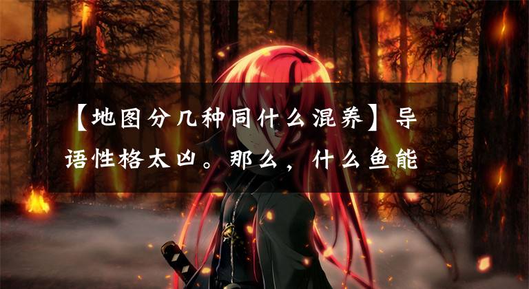 【地图分几种同什么混养】导语性格太凶。那么,什么鱼能和它混在一起呢?