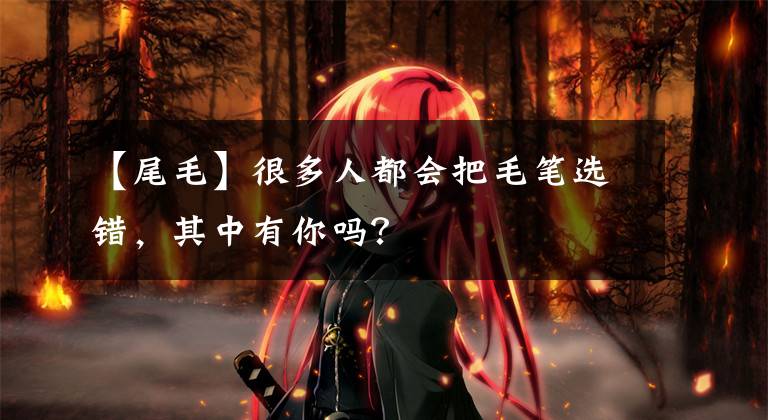 【尾毛】很多人都会把毛笔选错，其中有你吗？