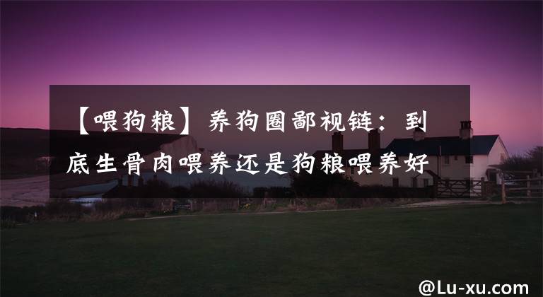 【喂狗粮】养狗圈鄙视链：到底生骨肉喂养还是狗粮喂养好？