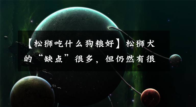 【松狮吃什么狗粮好】松狮犬的“缺点”很多，但仍然有很多人养它