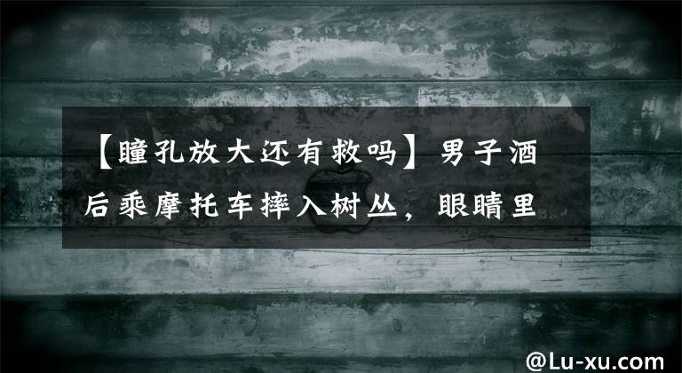【瞳孔放大还有救吗】男子酒后乘摩托车摔入树丛,眼睛里取出几十块碎片,医生:视力恐难恢复