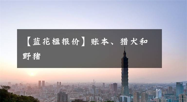 【蓝花楹报价】账本、猎犬和野猪