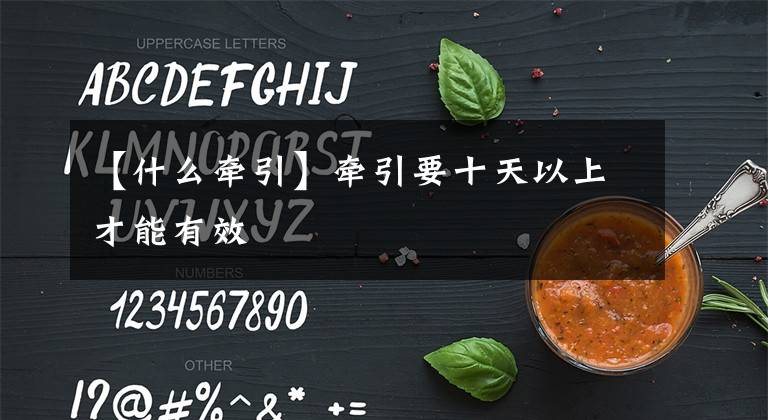 【什么牵引】牵引要十天以上才能有效