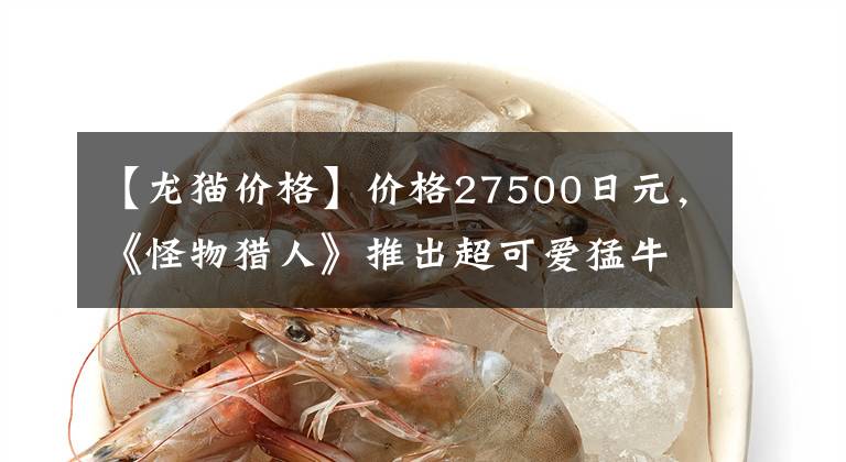 【龙猫价格】价格27500日元，《怪物猎人》推出超可爱猛牛龙猫装单肩包