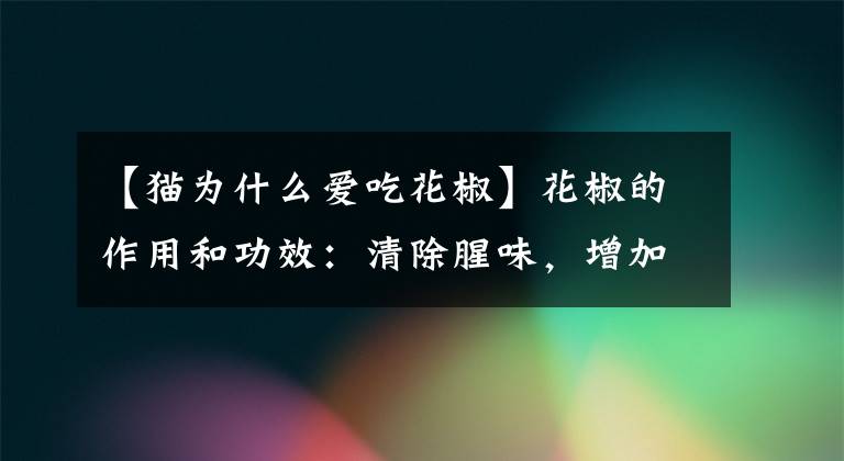 【猫为什么爱吃花椒】花椒的作用和功效:清除腥味,增加食欲。