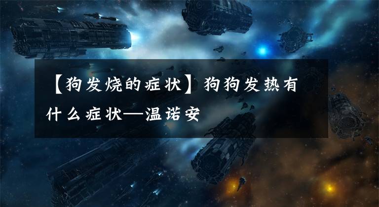 【狗发烧的症状】狗狗发热有什么症状—温诺安