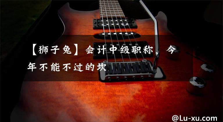 【狮子兔】会计中级职称，今年不能不过的坎