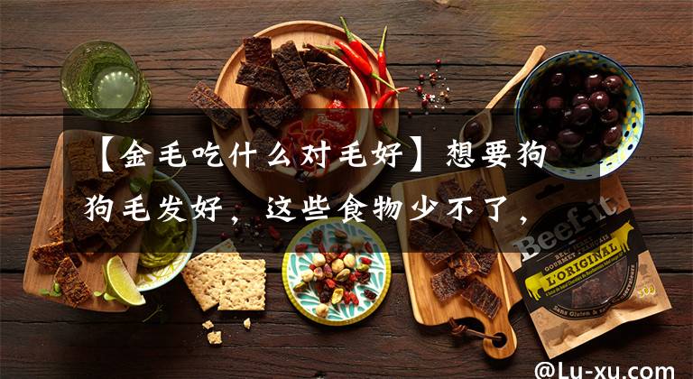 【金毛吃什么对毛好】想要狗狗毛发好，这些食物少不了，你有在喂吗？