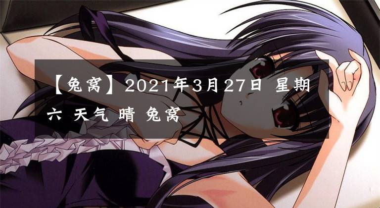 【兔窝】2021年3月27日 星期六 天气 晴 兔窝