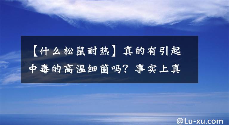 【什么松鼠耐热】真的有引起中毒的高温细菌吗?事实上真相是