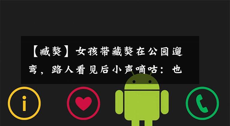 【臧獒】女孩带藏獒在公园遛弯，路人看见后小声嘀咕：也太不负责了吧？