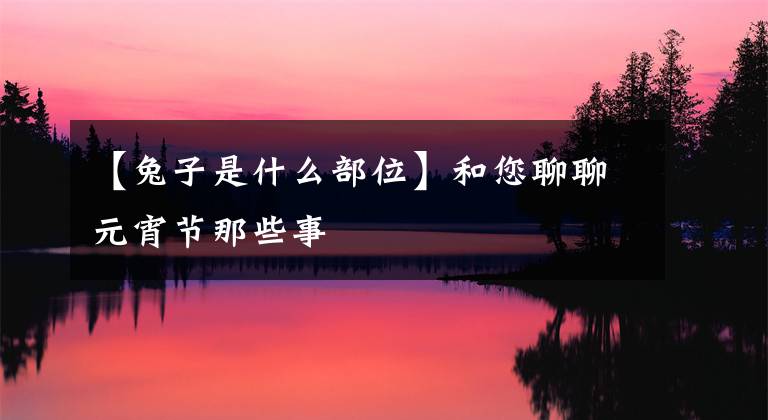 【兔子是什么部位】和您聊聊元宵节那些事