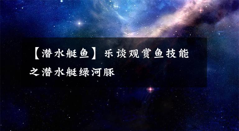 【潜水艇鱼】乐谈观赏鱼技能之潜水艇绿河豚