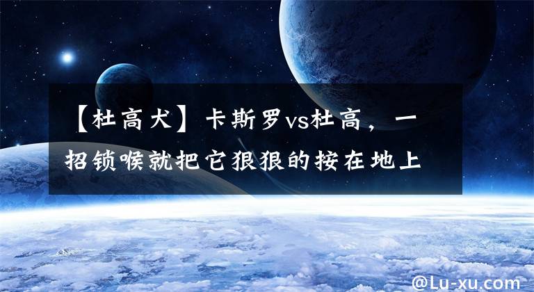 【杜高犬】卡斯罗vs杜高，一招锁喉就把它狠狠的按在地上了，真厉害