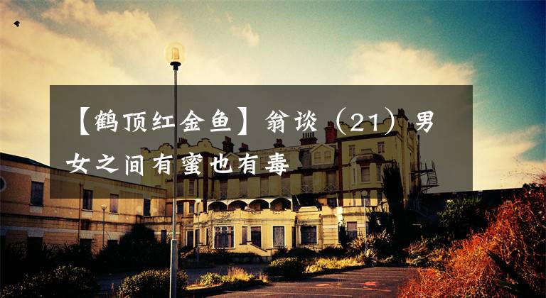 【鹤顶红金鱼】翁谈(21)男女之间有蜜也有毒