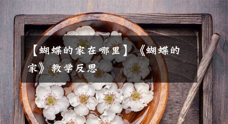 【蝴蝶的家在哪里】《蝴蝶的家》教学反思