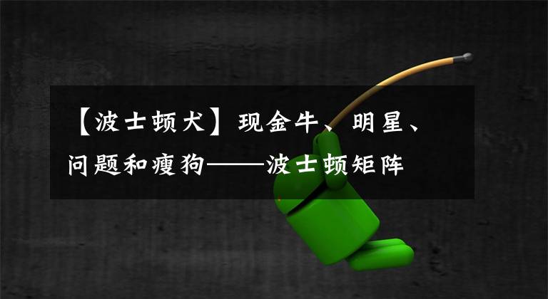 【波士顿犬】现金牛、明星、问题和瘦狗——波士顿矩阵