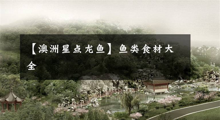 【澳洲星点龙鱼】鱼类食材大全