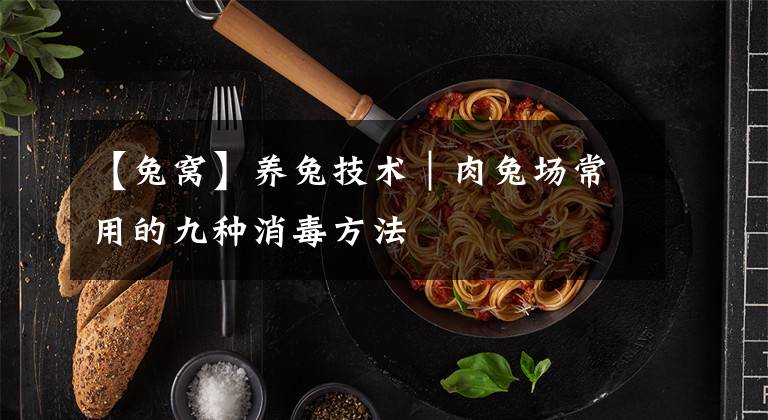 【兔窝】养兔技术｜肉兔场常用的九种消毒方法