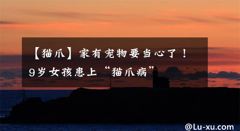 【猫爪】家有宠物要当心了!9岁女孩患上“猫爪病”