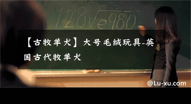 【古牧羊犬】大号毛绒玩具-英国古代牧羊犬