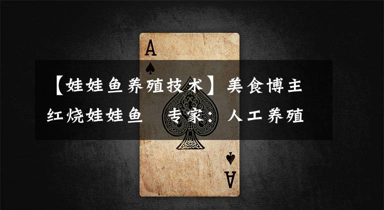 【娃娃鱼养殖技术】美食博主红烧娃娃鱼 专家：人工养殖的能吃也能养