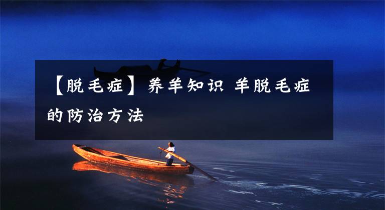 【脱毛症】养羊知识 羊脱毛症的防治方法