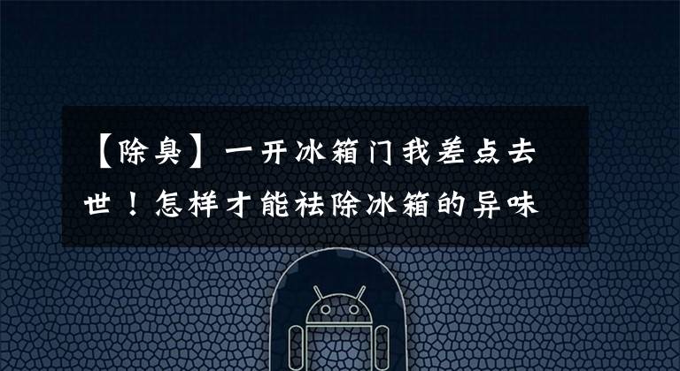 【除臭】一开冰箱门我差点去世!怎样才能祛除冰箱的异味