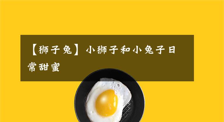 【狮子兔】小狮子和小兔子日常甜蜜