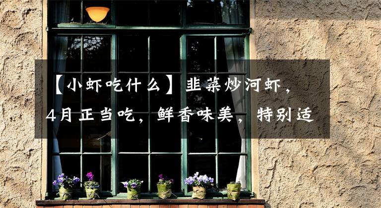 【小虾吃什么】韭菜炒河虾，4月正当吃，鲜香味美，特别适合孩子