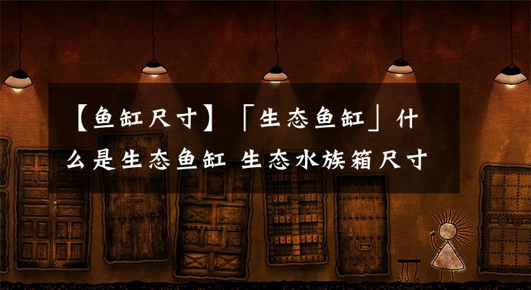 【鱼缸尺寸】「生态鱼缸」什么是生态鱼缸 生态水族箱尺寸一般是多少