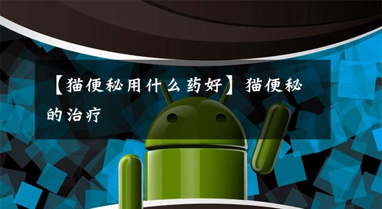 【猫便秘用什么药好】猫便秘的治疗