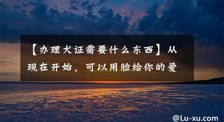 【办理犬证需要什么东西】从现在开始，可以用脸给你的爱犬开证明！