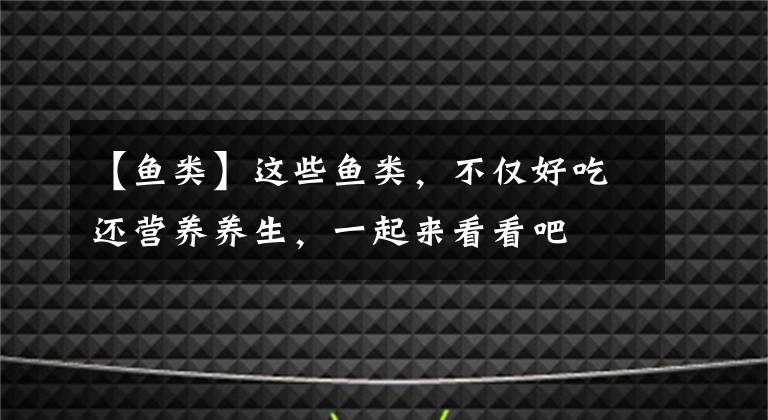 【鱼类】这些鱼类,不仅好吃还营养养生,一起来看看吧