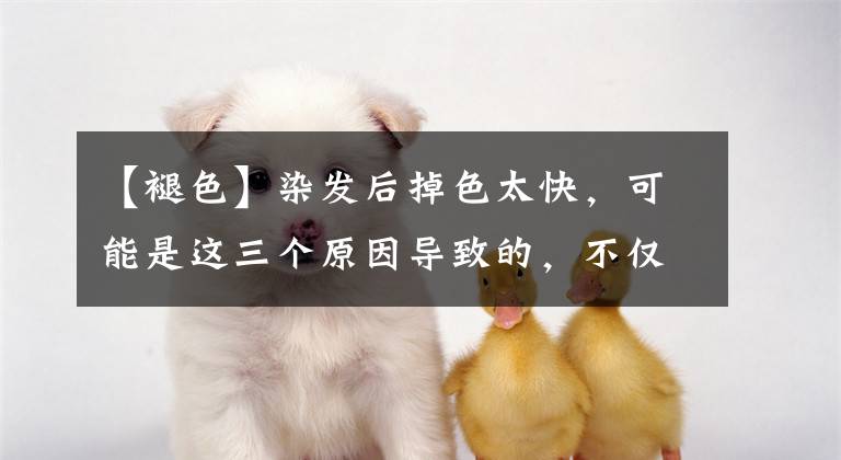 【褪色】染发后掉色太快,可能是这三个原因导致的,不仅伤发也影响美观