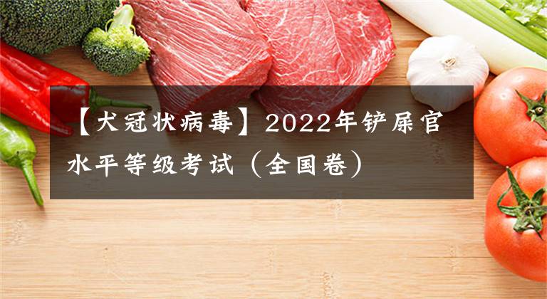 【犬冠状病毒】2022年铲屎官水平等级考试(全国卷)