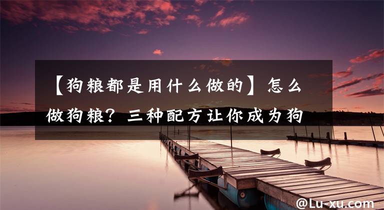 【狗粮都是用什么做的】怎么做狗粮?三种配方让你成为狗粮的达人!