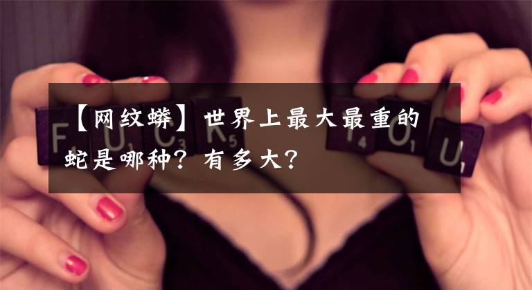 【网纹蟒】世界上最大最重的蛇是哪种？有多大？