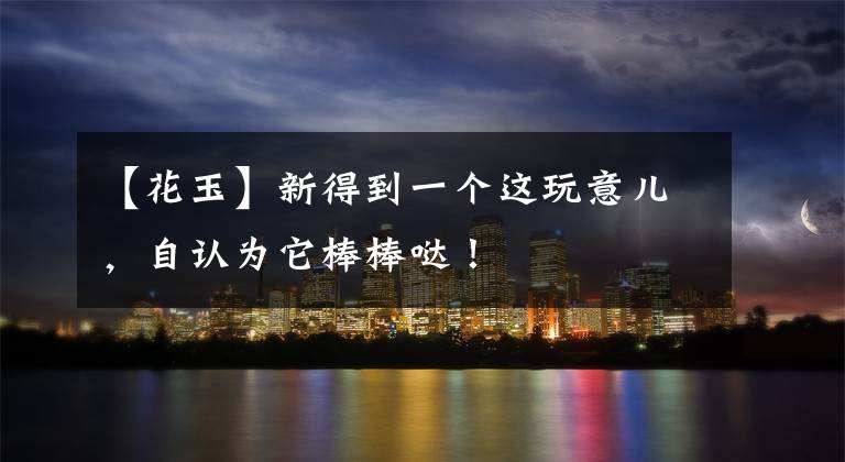 【花玉】新得到一个这玩意儿,自认为它棒棒哒!