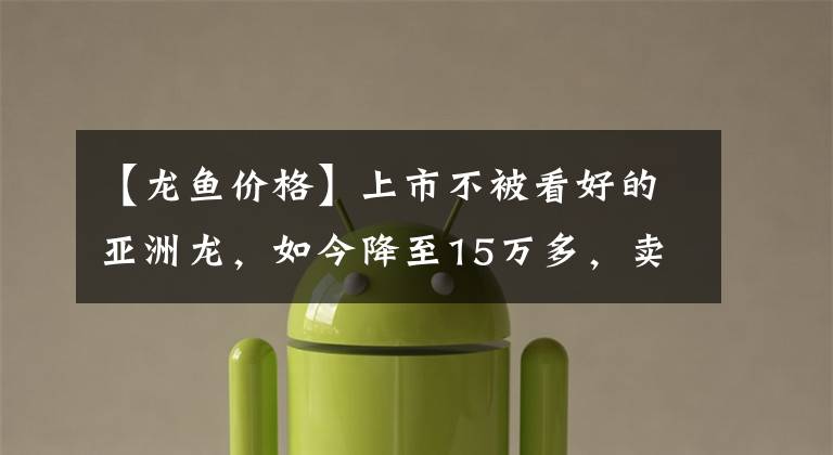 【龙鱼价格】上市不被看好的亚洲龙，如今降至15万多，卖到同级第一