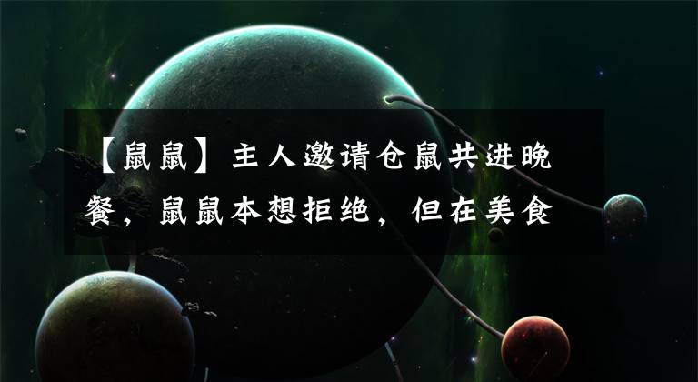 【鼠鼠】主人邀请仓鼠共进晚餐，鼠鼠本想拒绝，但在美食面前终妥协