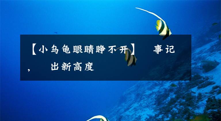 【小乌龟眼睛睁不开】囧事记，囧出新高度