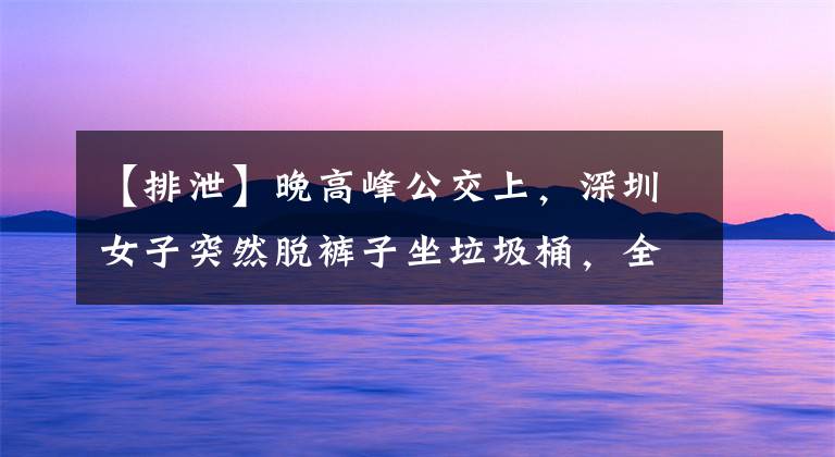 【排泄】晚高峰公交上，深圳女子突然脱裤子坐垃圾桶，全车人捂着鼻子