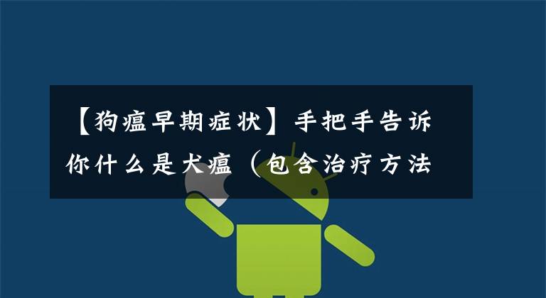 【狗瘟早期症状】手把手告诉你什么是犬瘟（包含治疗方法）