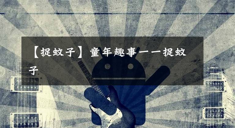 【捉蚊子】童年趣事一一捉蚊子