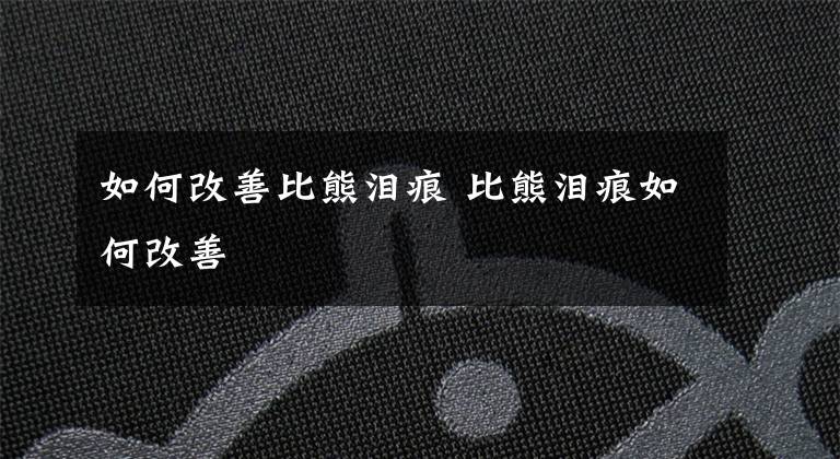 如何改善比熊泪痕 比熊泪痕如何改善