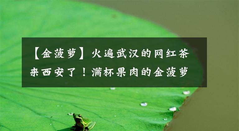 【金菠萝】火遍武汉的网红茶来西安了!满杯果肉的金菠萝只要1块9!