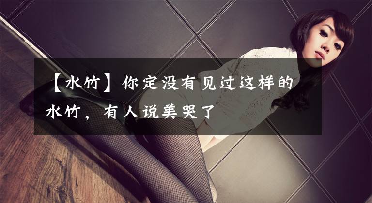 【水竹】你定没有见过这样的水竹，有人说美哭了