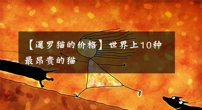 【暹罗猫的价格】世界上10种最昂贵的猫